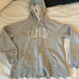 Gap Logo Zip Up Hoodie
